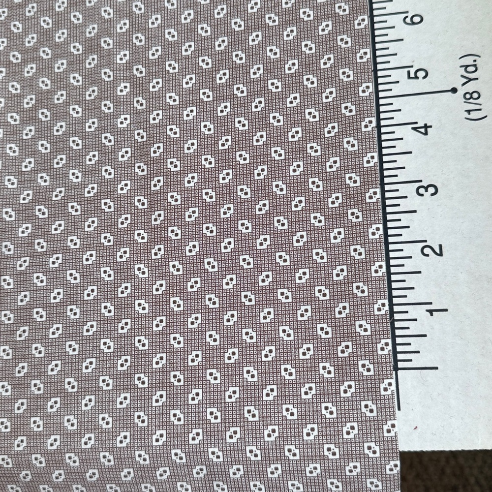 Judie Rothermel Reproduction Quilting Fabric – Brown Geometric Print – 44”x44” - Picture 5 of 10